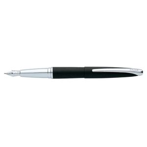 Cross Atx Basalt Fine Fountain Pen Nib Office Writing Stationery Black/chrome
