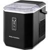 POLYCOOL Portable Ice Maker Machine, Automatic, 12kg/day,  Auto Clean, with Scoop and Removable Basket, Black