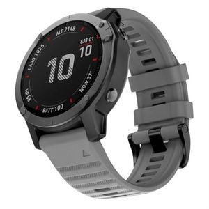 TEGAL Silicone Sport Band Strap For Garmin Fenix 5x/5x Plus/6x Grey
