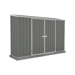 Absco Sheds 3.0 x 0.78 x 1.95m Grey Economy Double Door Garden Shed
