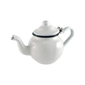 Urban Style Enamelware 425ml Teapot w/ Handle Small - White