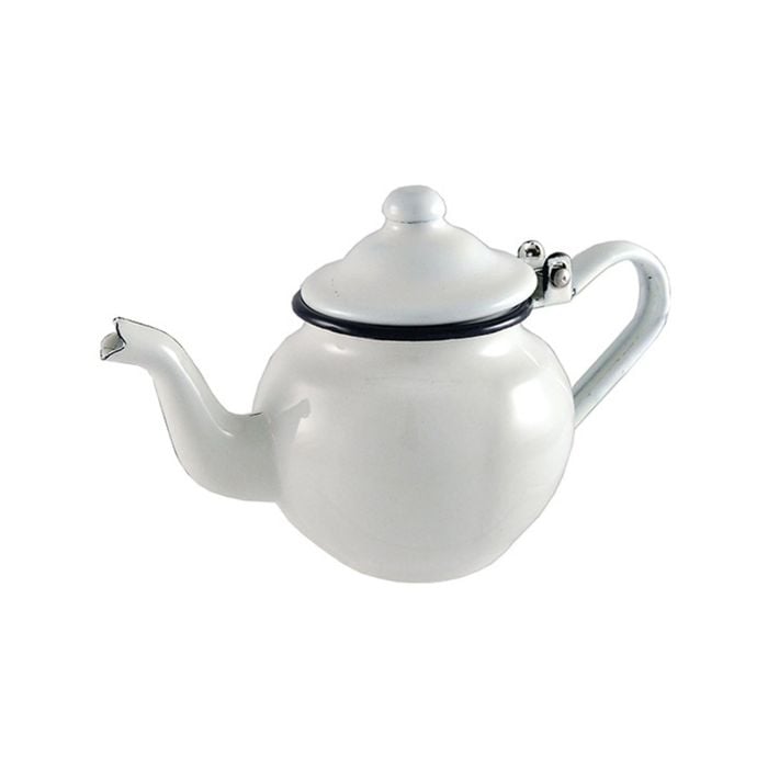 Urban Style Enamelware 425ml Teapot w/ Handle Small - White