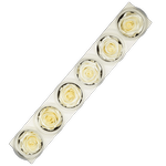 Blooms Of Joy 6cm Pearl Satin Rose 6 pack