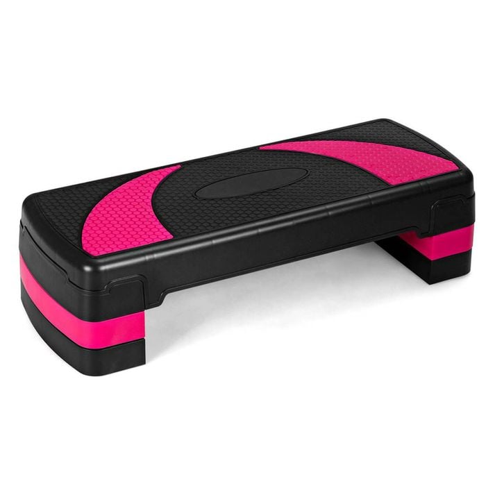 Costway Adjustable Aerobic Stepper Exercise Step Cardio Fitness Bench