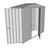 Build-a-Shed 2.3 x 0.8 x 2.3m Gable Single Hinged Side Door Shed - Zinc