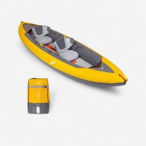 Decathlon - 2-person Inflatable Canoe/kayak Tribord 100+ Yellow - One Size