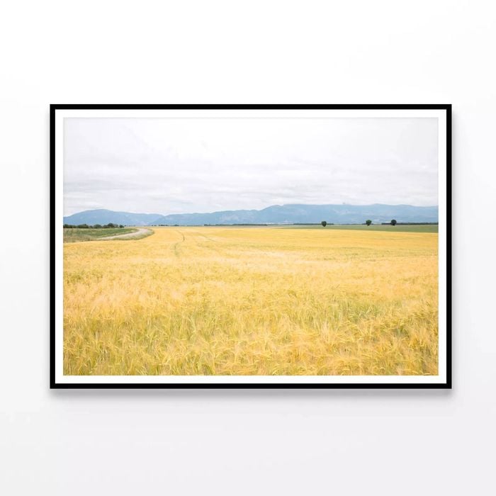 Green Meadows with Mountains  Print 100% Australian Made 120x90cm  (Poster)