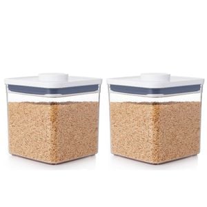 Oxo Good Grips Pop 2.0 Big Square Short Container 2.6l | Set Of 2