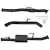 Ignite Exhausts Dump Pipe Back For Nissan D40 Navara V6 V9x Stx550 Turbo 3" Muffler Black Aluminised Steel