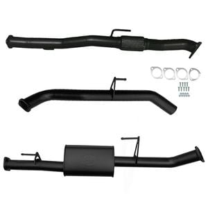 Ignite Exhausts Dump Pipe Back For Nissan D40 Navara V6 V9x Stx550 Turbo 3" Muffler Black Aluminised Steel