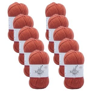 10pk Malli Super Blend Basic Crochet Knitting Yarn 8ply 100g 16x9cm Ruby