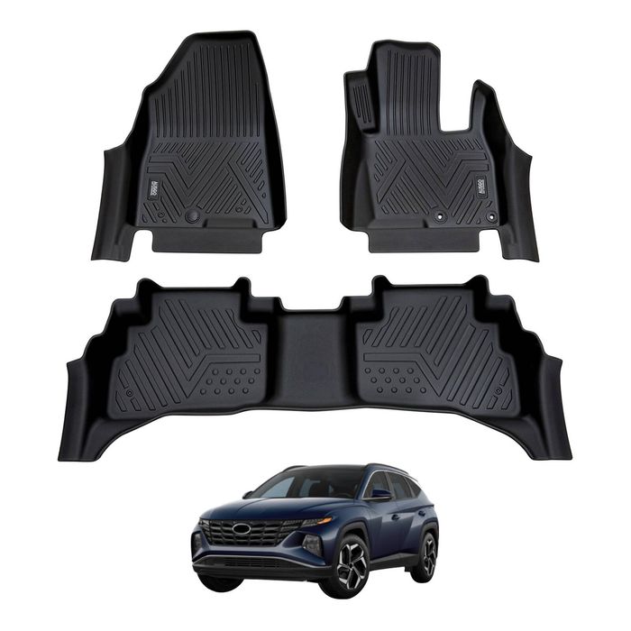 AUSGO Car Floor Mats for Hyundai Tucson Hybrid 2021-Onwards All-Weather Floor Liners