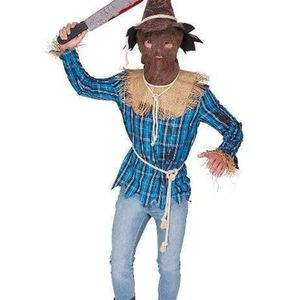 Evil Mens Halloween Scarecrow Costume - Small