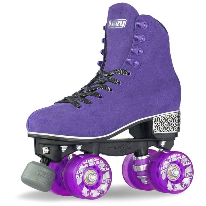 Crazy Skates Evoke Leather Suede Roller Skates - Purple