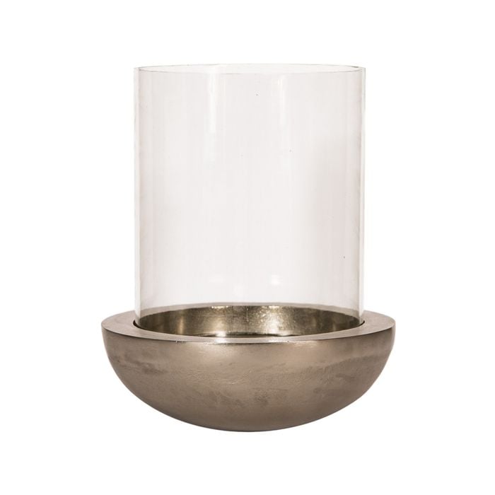 Ssh Collection Katrina 39cm Tall Hurricane Lamp - Nickel