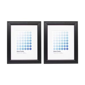 2PK Braz Siena Image Photo Document Display Frame 27.9x35.6cm Black