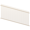ProtectorAl 1201 - 2400 x 1200mm Primrose Raked Up to 15º Picket Top Pool Fence Panel