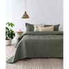 Bambury Herringbone Embossed Coverlet - Moss - Queen/king