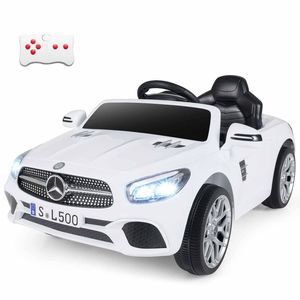 Costway 12V Kid Ride On Car SL500 Mercedes Benz Licensed Electric White