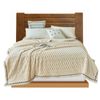 Anycozy Beige Velvet Soft Fluffy Warm Throw Blanket 150x200cm