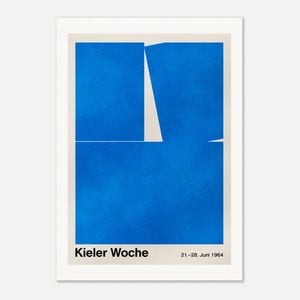 Galrie Kieler Woche 1964 Regatta Poster by Hans Hillmann - Nautical Art, Poster Only, A1 60 x 84cm (23 x 33inch)