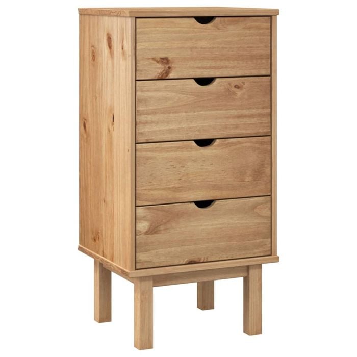 vidaXL Drawer Cabinet Storage Cabinet Cupboard Living Room OTTA Pine