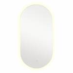 Barelli 900 x 450mm Frameless Pill Shape Rear Lit LED Mirror