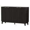 ALFORDSON Sideboard Buffet Storage Cabinet 4 Doors Black