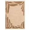 Loopsie-320cm X 230cm-marbela Tonal Brown Botanical Border Washable Rug