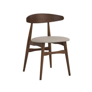 Modern Furniture TELYN Dining Chair 75.5x60cm- Cocoa + Cream