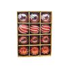 Catzon 12 Pcs Christmas Ornaments 7CM Shatterproof Hanging Pearl Balls for Holiday Party-Red