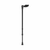 Rebotec Walking Stick Ergonomic Handle & Adjustable Height Medical Grade - Black - Left