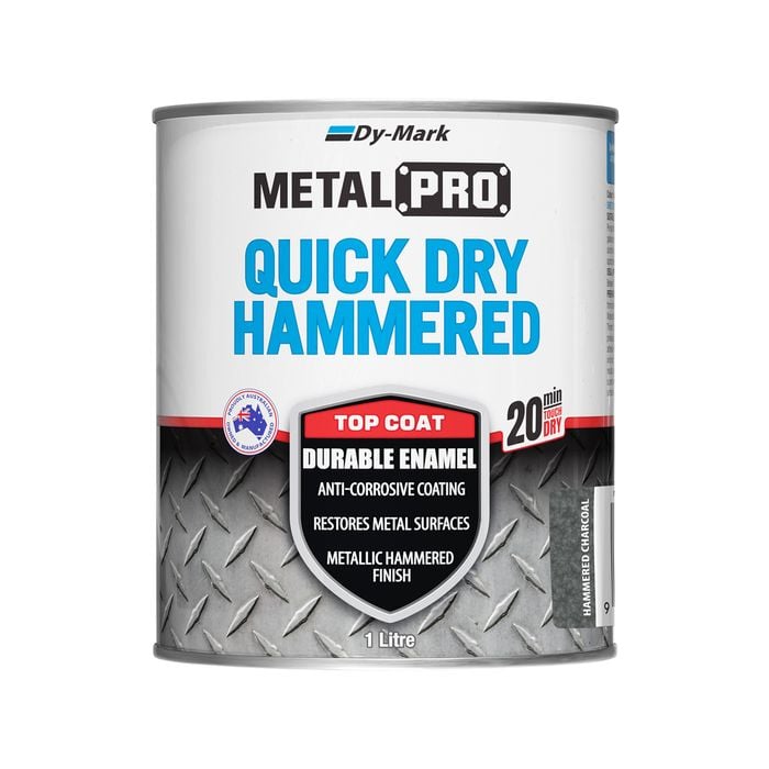 Dy-Mark 1L Hammered Charcoal MetalPro Quick Dry
