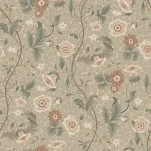 Wallpaper Trader Ulla Wallpaper Roll 10.05m X 53cm, Green