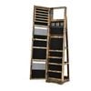 Costway Jewlery Organizer Cabinet with Full-Length Mirror Coffee