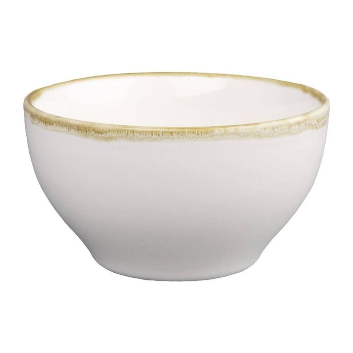 Olympia Round Bowl Kiln Chalk 140mm 635ml 6 Pack Ceramic Tableware