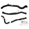 Ignite Exhausts Turbo Back For Nissan Gu Patrol 4.2l Coil Spring Ute 3" Dump Pipe & Hotdog Black Aluminised Steel