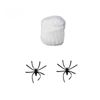 P&P Glow Spider Web Halloween Decor 20g with 2 Fake Spiders for Parties