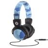 Moki Camo On The Go Portable Music Headphones w/ In-line Mic - Blue