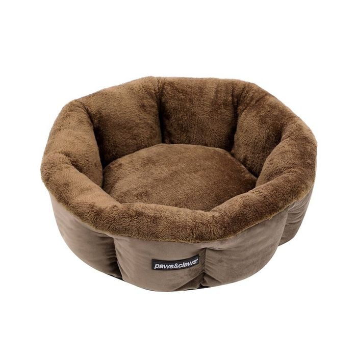 Paws & Claws Lux 48x48cm Snuggler Sleeping Bed - Mocha