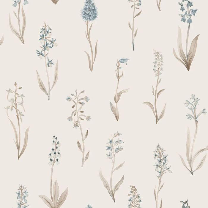 Wallpaper Trader Alma Wallpaper Roll 10.05m X 53cm, Light Blue