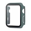 PC Full Cover Watch Case Tempered Screen Protector - For Apple iWatch 44mm (Green)