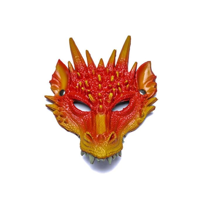 Great Pretenders Rubber Dragon Mask Kids/Children Costume Red 3y+