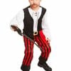 Classic Striped Pirate Boys Dress Up Costume - Small