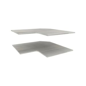 Lugna 900 x 380mm Mist Corner Adjustable Shelf - 2 Pack