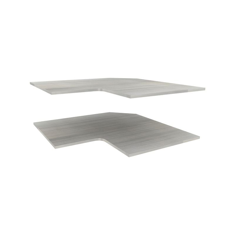 Lugna 900 x 380mm Mist Corner Adjustable Shelf - 2 Pack