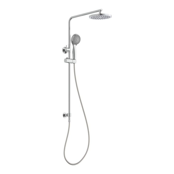 Estilo WELS 3 Star 9L/min Chrome 3 Function Twin Rail Shower Set