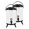 SOGA 2X Stainless Steel Insulated Beverage Dispenser with Tap 12L White