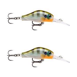 2x Rapala 4cm Shadow Rap Fat Jack Crankbait Fishing Lures - Blue Gill