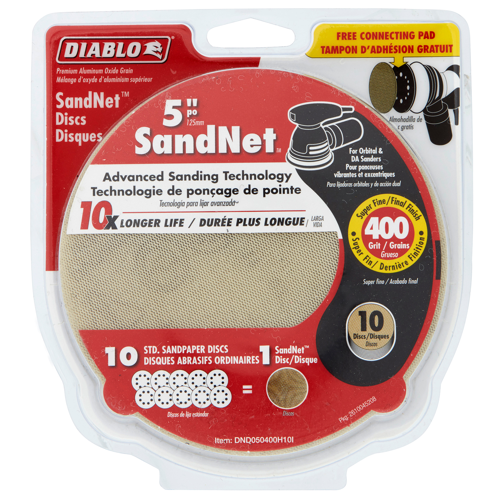 Diablo 125mm 400 Grit Orbital SandNet Discs 10 Pack Bunnings Australia
